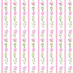 Cece Skirt Set, Pink Floral Cord