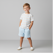 Terry Tee & Shorts Set Cabana Stripe