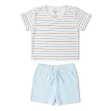 Terry Tee & Shorts Set Cabana Stripe