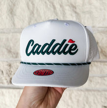 Caddie Performance Rope Hat white/Green Youth