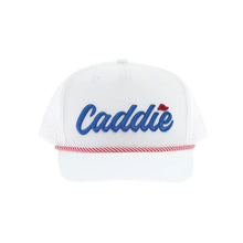 Caddie Performance Rope Hat White/Red/Blue Youth