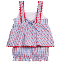 Evie Bloomer Set Patriotic Plaid
