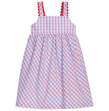 Evie Dress Patriotic Plaid