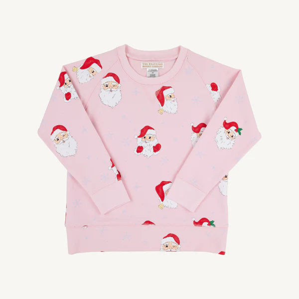 Cassidy Comfy Crewneck Dear Santa (Palm Beach Pink)