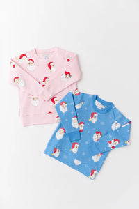 Cassidy Comfy Crewneck Dear Santa (Palm Beach Pink)