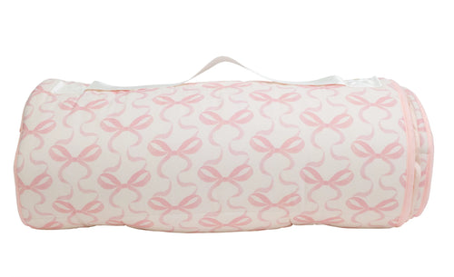 Bows on Pink Nap Mat