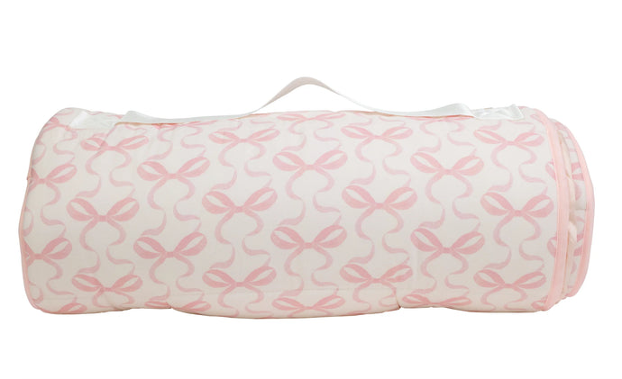 Bows on Pink Nap Mat