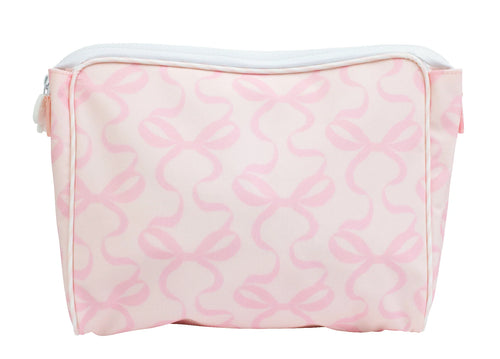 The Go Bag Small, Bows on Pink