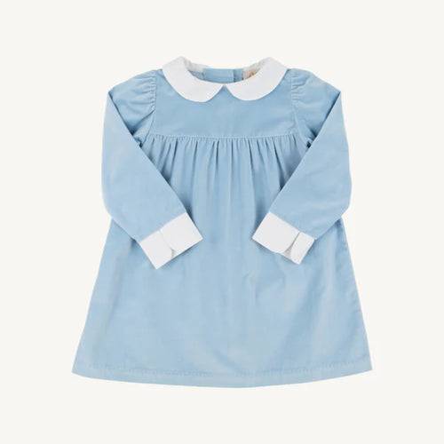 Patsy’s Dinner Party Dress, Barrington Blue Velveteen