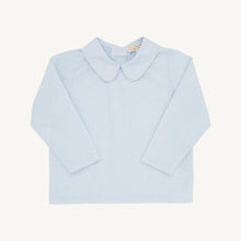 Peter Pan Woven Top, Barrington Blue Windowpane