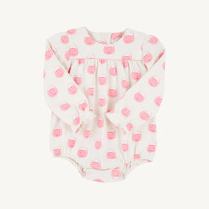 Long Sleeve Penny's Play Bubble Vintage Prep Pumpkin Pails (Sandpearl Pink) with Sandpearl Pink