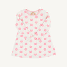 Long Sleeve Polly Play Dress Vintage Prep Pumpkin Pails with Sandpearl Pink