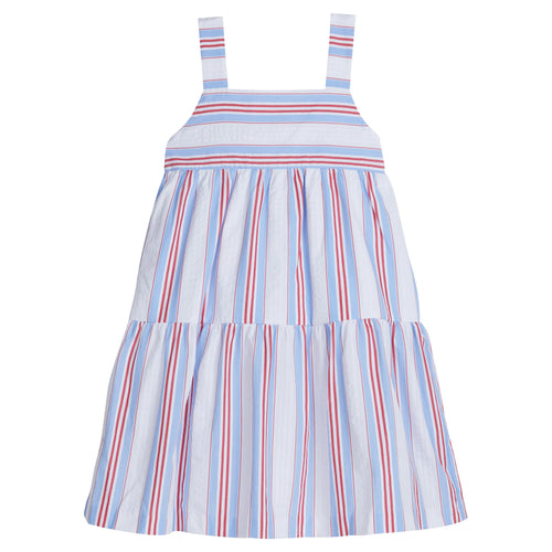 Georgia Dress, Americana Stripe