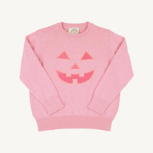 Isabelle's Intarsia Sweater Sandpearl Pink with Pumpkin Face