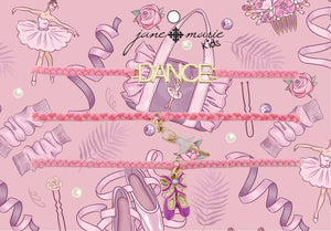 Kids Set of 3, "Dance", Ballerina, Ballet Slippers Bracelet