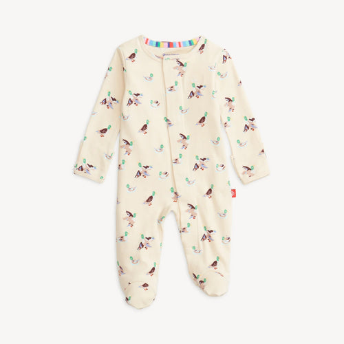 Quack Me Up, Organic Cotton, Magnetic Footie