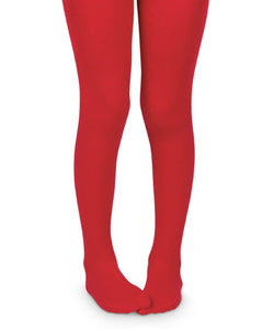 1445 Jefferies Socks Smooth Microfiber Tights 1 Pair - Red