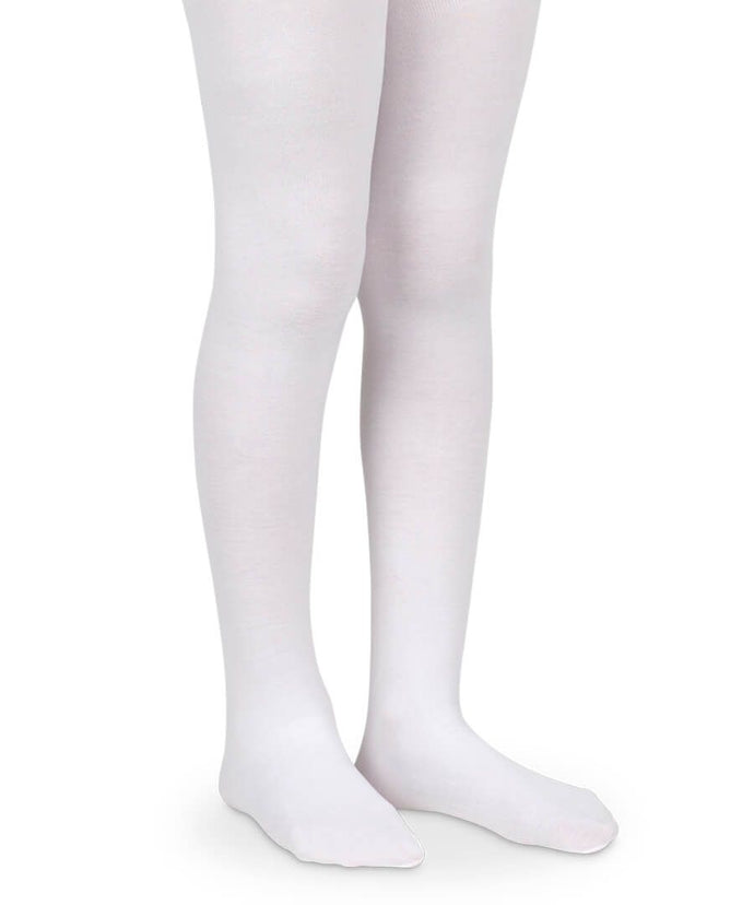 1445 Jefferies Socks Smooth Microfiber Tights 1 Pair - White
