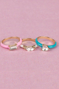 Boutique Chic Crystal Cool Rings