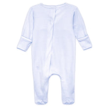 Jacob Smocked Footie - Light Blue