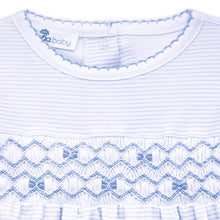 Jacob Smocked Footie - Light Blue