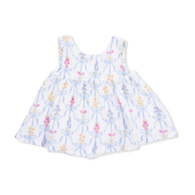Ribbon Bouquets Dress with Bloomer