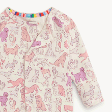 It's A Paw-Ty Pink modal magnetic grow with me convertible coverall
