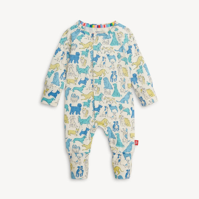 It's A Paw-Ty Blue modal magnetic grow with me convertible coverall