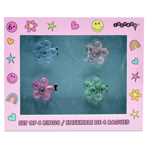 Flower Ring Set of 4