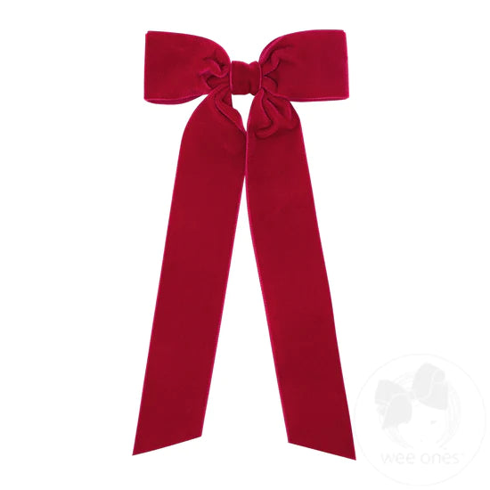 Medium Velvet Long Tail Bow (9640)