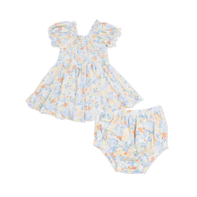 Georgia Floral Smocked Twirly Dress and Bloomer