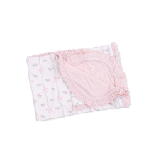 Dainty Buds and Bows Ruffle Blanket