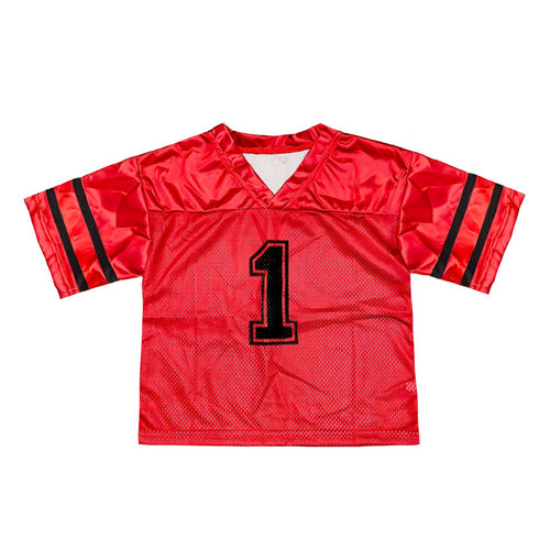 Red and Black Football Jersey