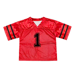 Red and Black Football Jersey
