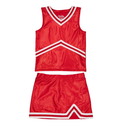 Shimmer Cheer Suit in Red Game Day