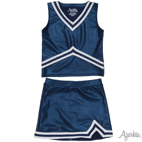 Shimmer Cheer Suit in Navy Game Day