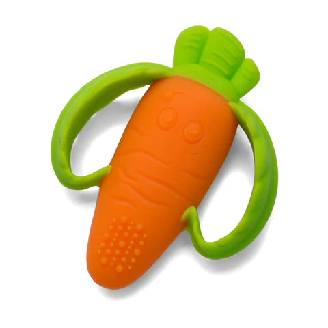 Lil Nibbles Textured Silicone Teether Carrot