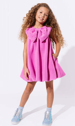 Big Bow Teddy Fleece Dress