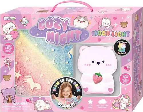 Cozy Night LED Mood Light & Blanket Set - Critters
