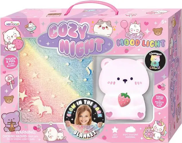 Cozy Night LED Mood Light & Blanket Set - Critters