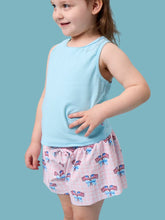 Pink Patriotic Gingham Butterfly Shorts