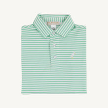 Prim and Proper Polo Pima-Grace Bay Green Stripe