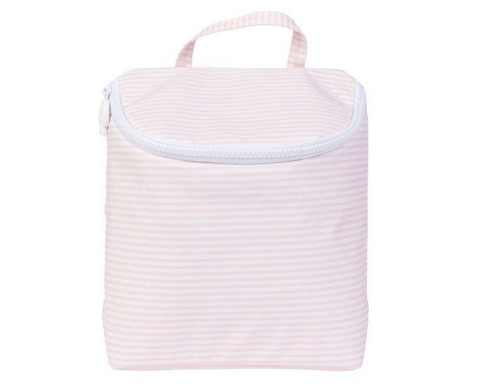 Pink Stripe Bottle Bag