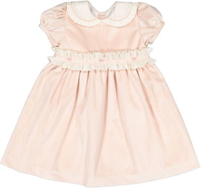 Powder Pink Velvet Dress