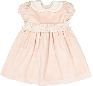 Powder Pink Velvet Dress