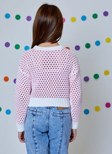 Winter White Combo Sweater