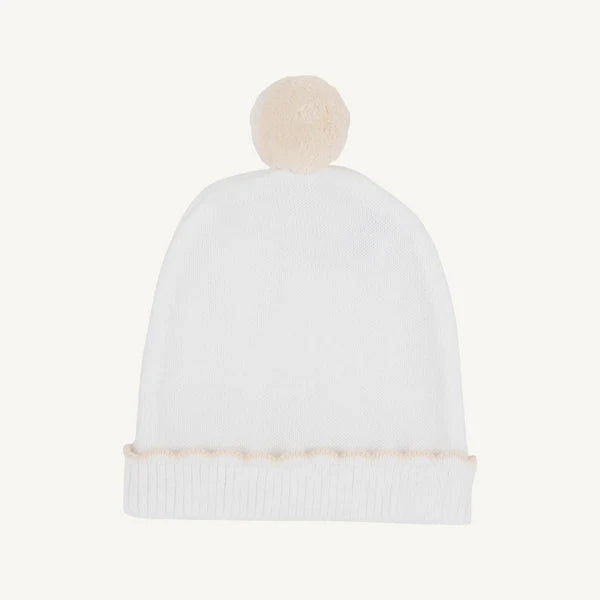 I’m Here Hat Worth Avenue White with Palmetto Pearl