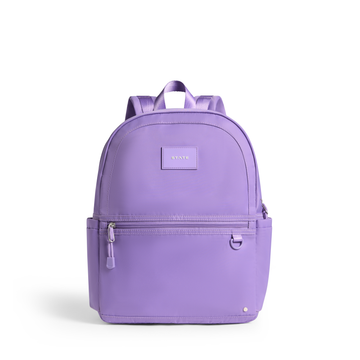 KANE DOUBLE POCKET BACKPACK Purple Nylon