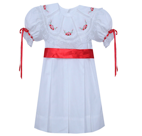 Chandler Dress, Christmas Embroidery
