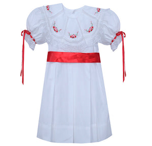 Chandler Dress, Christmas Embroidery